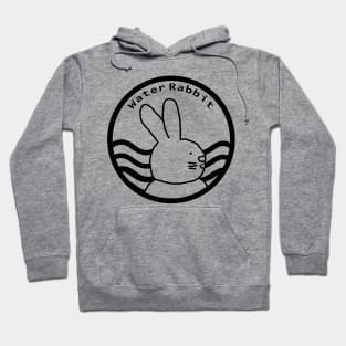 Water Rabbit Black Line Chinese Zodiac Hoodie